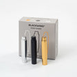 The Blackwing Point Guard is designed to ensure your Blackwing pencil gets wherever you’re going in one piece. Crafted out of lightweight, machined aluminum, the Point Guard goes over the point of your Blackwing pencil, keeping it safe in your bag, pocket, or pencil roll. The tip of your pencil “floats” inside the cap to protect your point against unexpected drops or jams.

Point Guards are available in matte black, matte white, bright gold, bright silver, or a mixed set of 3 (gold, silver, and black).