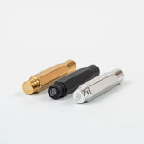 The Blackwing Point Guard is designed to ensure your Blackwing pencil gets wherever you’re going in one piece. Crafted out of lightweight, machined aluminum, the Point Guard goes over the point of your Blackwing pencil, keeping it safe in your bag, pocket, or pencil roll. The tip of your pencil “floats” inside the cap to protect your point against unexpected drops or jams.

Point Guards are available in matte black, matte white, bright gold, bright silver, or a mixed set of 3 (gold, silver, and black).