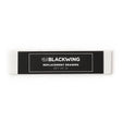 Blackwings have always been known for their iconic, replaceable, square erasers. To replace your eraser, slide the eraser and clip out of the ferrule, remove the clip from the old eraser, place the new eraser into the clip, and insert the new eraser and clip into the ferrule.

Replacement erasers come in sets of 10 and are available in black, white, pink, green, blue, navy blue, orange, yellow, red and grey.
