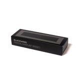 Put your favorite Blackwing 12-pack on display. This mahogany, solid wood pencil display is designed to showcase a single 12-pack Blackwing pencil box in a flat-lay position. Its clean, premium, and minimalist profile fits perfectly on every desk, shelf, or wall using the predrilled mounting holes. The Blackwing logo is engraved on the side.

The Blackwing Flat Box display measures 9.8125 x 3.25 x 1.75 inches.
