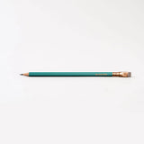 This colorway has a matte green finish, copper imprint, copper ferrule, and taupe eraser. It features a “SOFT” pencil graphite indicator stamp on the barrel. This Blackwing graphite pencil is ideal for musicians, woodworkers, artists, and anyone who prefers a soft, satisfying dark line. The Blackwing Matte pencil is the softest of the four popular core Blackwing models.

Blackwing Matte pencils come in a 12-pack gift box that also doubles as a pencil cup. The Blackwing Matte has the soft same pencil graphit