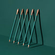This colorway has a matte green finish, copper imprint, copper ferrule, and taupe eraser. It features a “SOFT” pencil graphite indicator stamp on the barrel. This Blackwing graphite pencil is ideal for musicians, woodworkers, artists, and anyone who prefers a soft, satisfying dark line. The Blackwing Matte pencil is the softest of the four popular core Blackwing models.

Blackwing Matte pencils come in a 12-pack gift box that also doubles as a pencil cup. The Blackwing Matte has the soft same pencil graphit