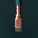 This colorway has a matte green finish, copper imprint, copper ferrule, and taupe eraser. It features a “SOFT” pencil graphite indicator stamp on the barrel. This Blackwing graphite pencil is ideal for musicians, woodworkers, artists, and anyone who prefers a soft, satisfying dark line. The Blackwing Matte pencil is the softest of the four popular core Blackwing models.

Blackwing Matte pencils come in a 12-pack gift box that also doubles as a pencil cup. The Blackwing Matte has the soft same pencil graphit