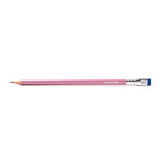 A favorite of calligraphers and illustrators, the Blackwing Pearl pencil includes a balanced and smooth graphite core that is softer than the graphite found in the Blackwing 602 but firmer than the graphite found in the Blackwing Matte. Perfect for daily writing, journaling, and sketching. Each pencil features a pearlescent white, pink, or blue finish, our iconic square Blackwing ferrule, and a replaceable eraser. 

Blackwing Pearl pencils come in a 12-pack gift box that doubles as a pencil cup. 
