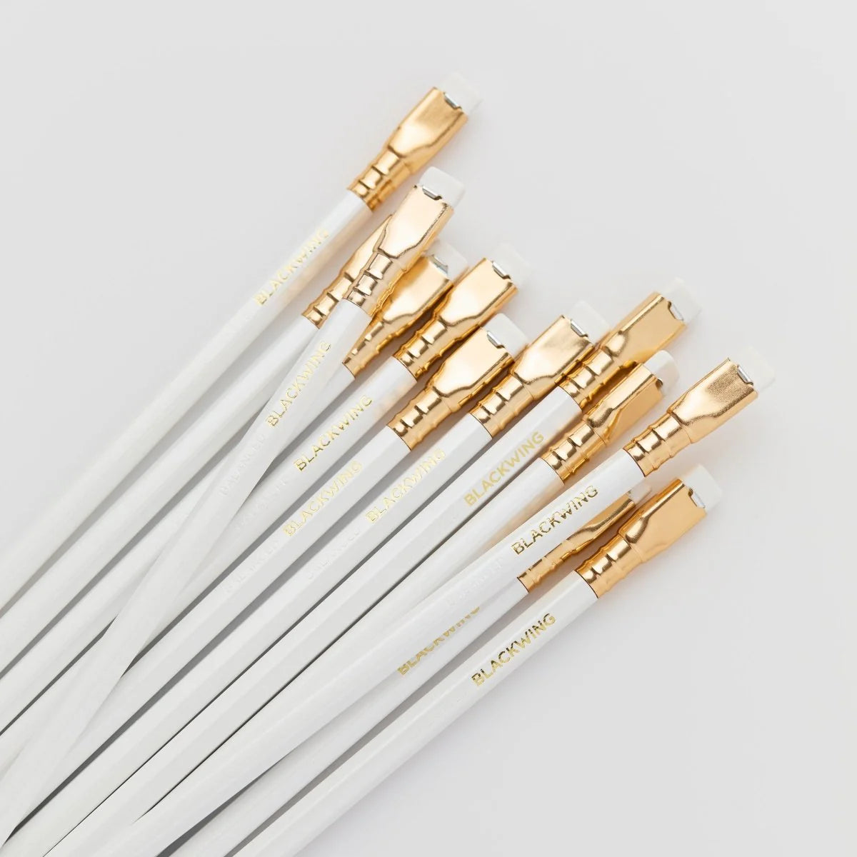 A favorite of calligraphers and illustrators, the Blackwing Pearl pencil includes a balanced and smooth graphite core that is softer than the graphite found in the Blackwing 602 but firmer than the graphite found in the Blackwing Matte. Perfect for daily writing, journaling, and sketching. Each pencil features a pearlescent white, pink, or blue finish, our iconic square Blackwing ferrule, and a replaceable eraser.&nbsp;

Blackwing Pearl pencils come in a 12-pack gift box that doubles as a pencil cup.&nbsp;
