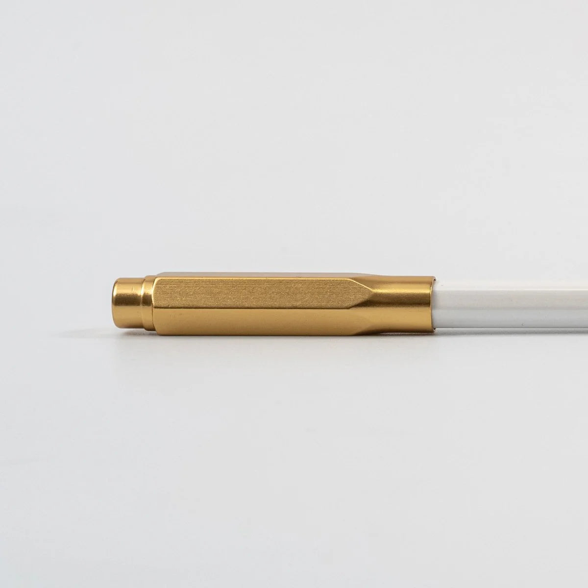 The Blackwing Point Guard is designed to ensure your Blackwing pencil gets wherever you’re going in one piece. Crafted out of lightweight, machined aluminum, the Point Guard goes over the point of your Blackwing pencil, keeping it safe in your bag, pocket, or pencil roll. The tip of your pencil “floats” inside the cap to protect your point against unexpected drops or jams.

Point Guards are available in matte black, matte white, bright gold, bright silver, or a mixed set of 3 (gold, silver, and black).