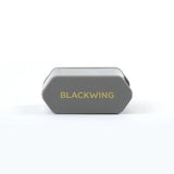 The Blackwing Two-Step Long Point Sharpener creates a sturdy pencil point using a two-step sharpening process. The first hole sharpens the wood, and the second hole precisely sharpens the graphite core, resulting in a strong, sharp point that resists breakage.