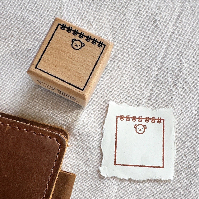 Our adorable Bear wooden stamps are here! Our stamps add a sweet and cute touch to your planner or journal. Add them in your journaling, planning, and memory keeping spreads!

Stamped image is approximately 1.1"x1.1".