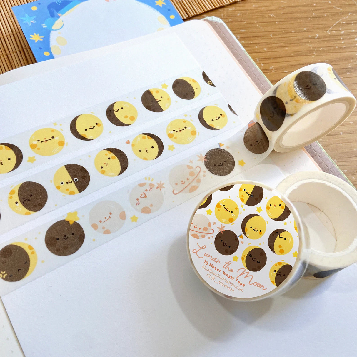 BlueBean Lunar the Moon Light Washi Tape