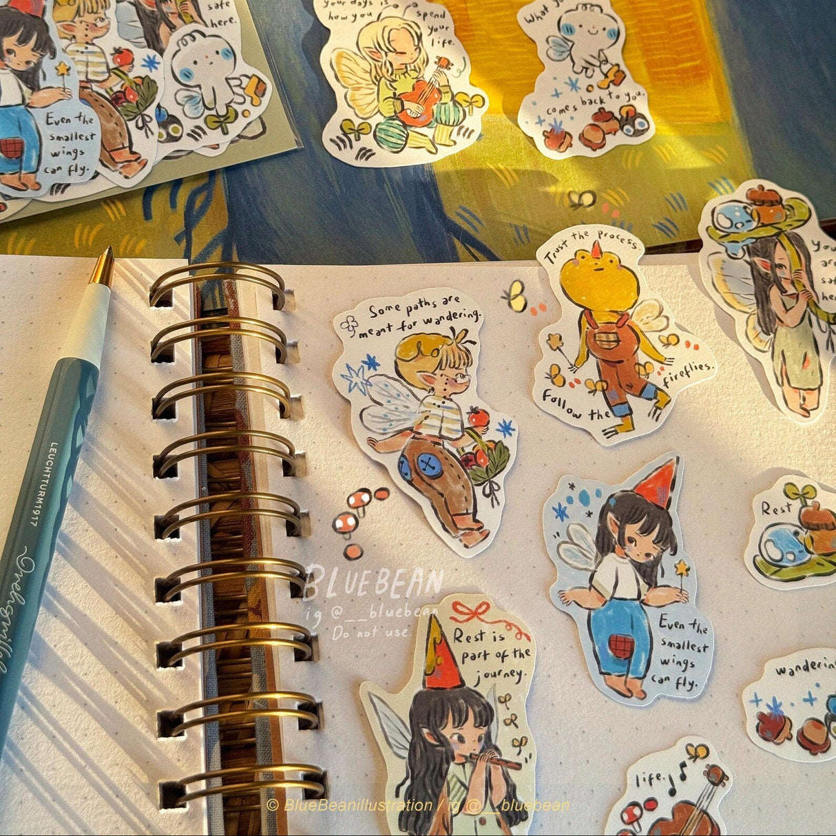Printed on soft matte paper stickers.
For indoor use, not waterproof or scratch-proof.
Perfect for journal pages, letters, cozy days, and anyone who needs a little forest magic in their pockets.
10-piece journaling sticker pack.˚ ༘ *
Full collection with hand-written quote designs.