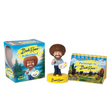 Bring the soothing sounds of Bob Ross and The Joy of Painting into your home or office with the one and only miniature Bob Ross Talking Bobblehead.

Kit includes:

4" bobblehead figure that plays 10 different wise and witty sayings from the art master
Mini easel book featuring 30 of Ross's landscape works, which can be displayed alongside the bobblehead figure