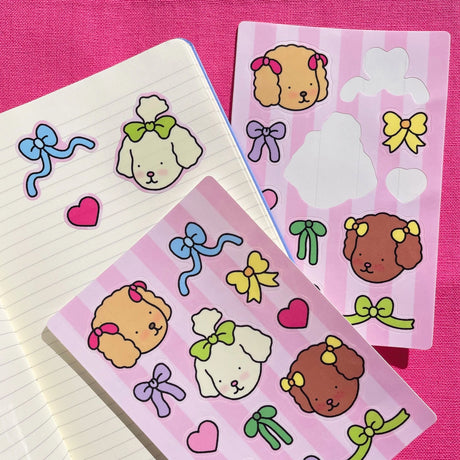 Bobbie Goods Sticker Sheet - Bows Bows Bows!

Sheet of 12 stickers
Sheet is 4" x 6"
Glossy finish