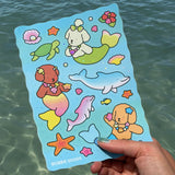 Bobbie Goods Sticker Sheet - Mermaid

19 stickers!
Holographic details
Weatherproof
Gloss finish
Sheet is 5" x 7"