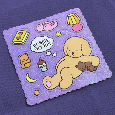 Bobbie Goods Sticker Sheet - Night Glitter

Goodnight . . . 💫

1 sticker sheet
10 individual stickers
5 x 5 "