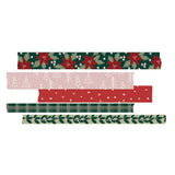 Paquete de 5 cintas washi navideñas estilo bohemio