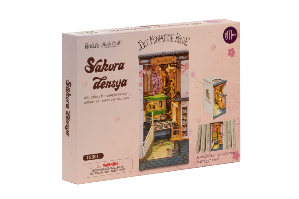 Sakura Densya Book Nook Kit DIY Miniature House