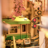 Sakura Densya Book Nook Kit DIY Miniature House