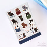 Meow Amor Creative Book Cats Sticker Sheet