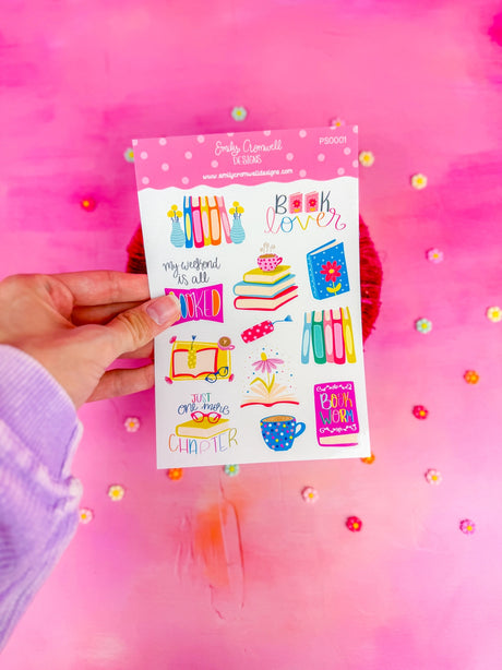 This listing is for one 4.5" x 6.8" sticker sheet with decorative stickers. These are great for any planner type, bullet journals, scrapbooking and so much more!&nbsp;

*DETAILS*

Printed on glossy sticker paper
Each sticker sheet measures 4.5" x 6.8"
Sticker sheets are kiss cut and ready to be peeled and used!