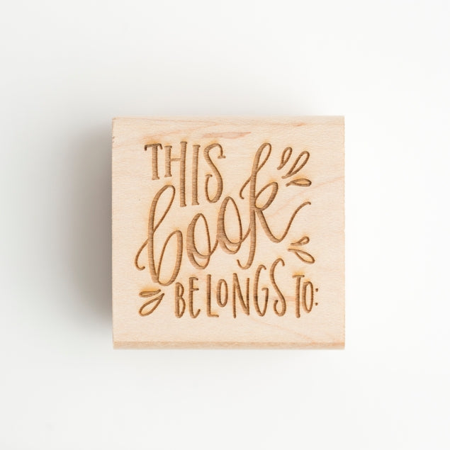Sello de goma con forma de ex libris