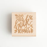 Sello de goma con forma de ex libris