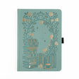 A love letter to book lovers, the Books of Beauty Reading Notebook is designed for cozy reading moments and thoughtful reflection.

Featuring a soft vegan leather cover in a dreamy seafoam hue, delicate gold-foil accents, and an elegant interior end page pattern, this notebook is as beautiful as it is functional—perfect for reading logs, book reviews, TBR lists, and journaling your favorite quotes.

A timeless addition to any stationery or bookish collection—ideal for readers, writers, and journal lovers.