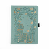 A love letter to book lovers, the Books of Beauty Reading Notebook is designed for cozy reading moments and thoughtful reflection.

Featuring a soft vegan leather cover in a dreamy seafoam hue, delicate gold-foil accents, and an elegant interior end page pattern, this notebook is as beautiful as it is functional—perfect for reading logs, book reviews, TBR lists, and journaling your favorite quotes.

A timeless addition to any stationery or bookish collection—ideal for readers, writers, and journal lovers.
