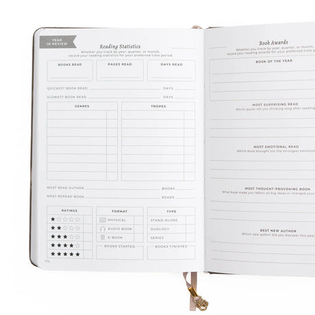 A love letter to book lovers, the Books of Beauty Reading Notebook is designed for cozy reading moments and thoughtful reflection.

Featuring a soft vegan leather cover in a dreamy seafoam hue, delicate gold-foil accents, and an elegant interior end page pattern, this notebook is as beautiful as it is functional—perfect for reading logs, book reviews, TBR lists, and journaling your favorite quotes.

A timeless addition to any stationery or bookish collection—ideal for readers, writers, and journal lovers.