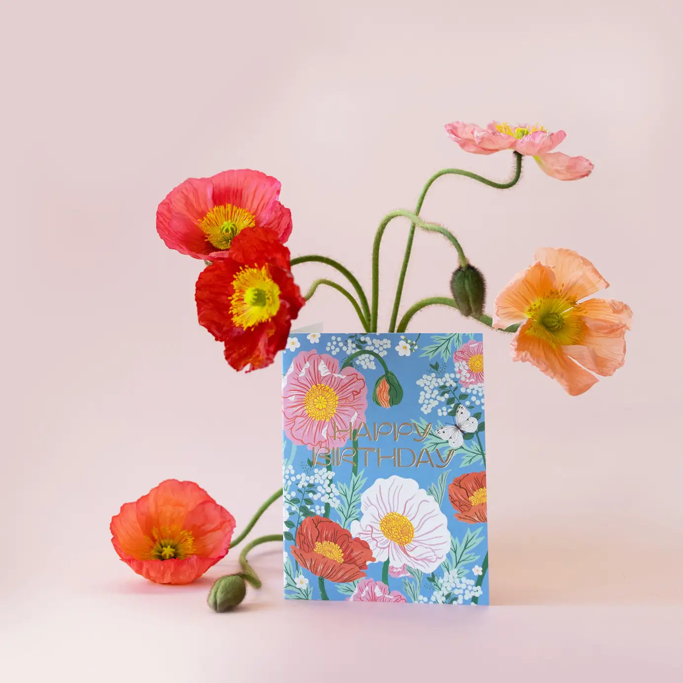 A lovely birthday card based on Oana Befort's&nbsp;hand-painted watercolor &amp; gouache works.

~ A2 (4¼" x 5½") folded-card
~ Warm white heavy card stock, matte
~ Matte gold foil
~ Full color&nbsp;
~ Blank interior