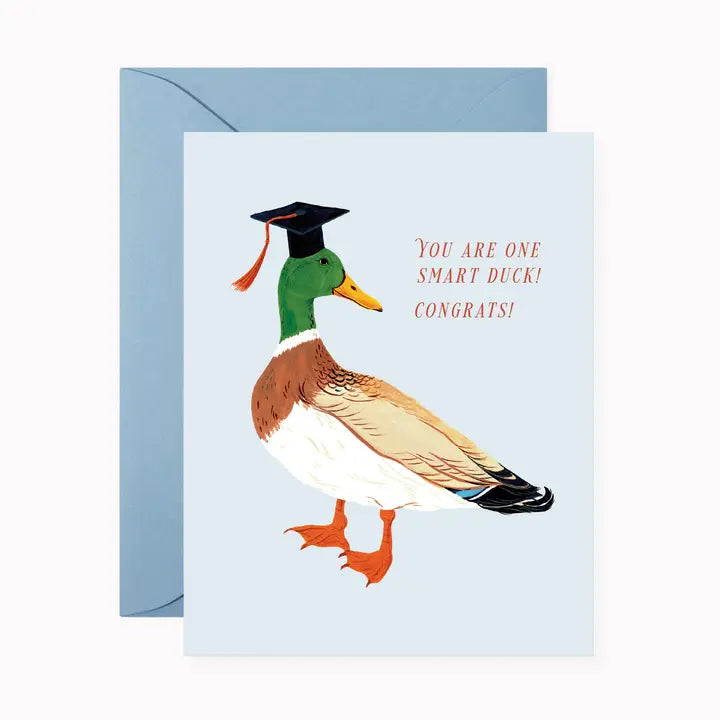A lovely card created to celebrate a graduation.&nbsp;

~ A2 (4¼" x 5½") folded-card
~ Warm white heavy card stock, matte
~ Full color&nbsp;
~ Blank interior
~ Paired with A2 envelope