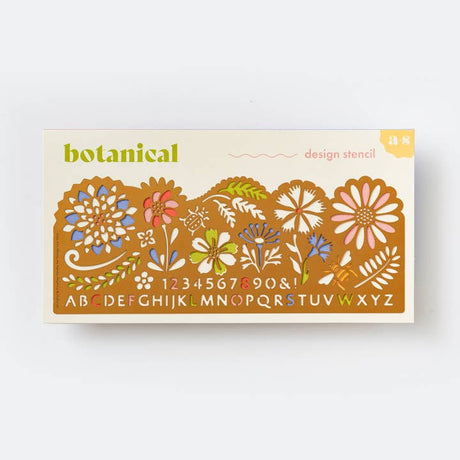 Botanical Metal Drawing Stencil For Drawing and Journaling