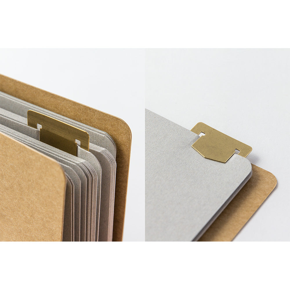 TRAVELER'S COMPANY Brass Template Bookmark Alphabet
