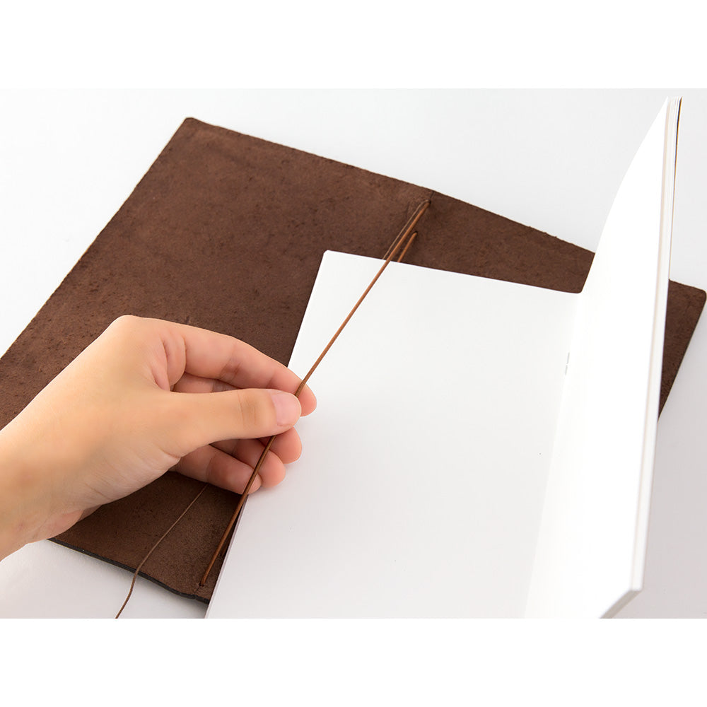 Cuaderno de viaje marrón (tamaño normal)