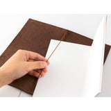 Cuaderno de viaje marrón (tamaño normal)