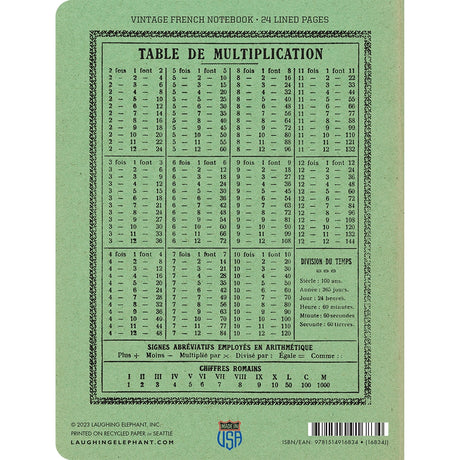 Butterfly French Notebook
