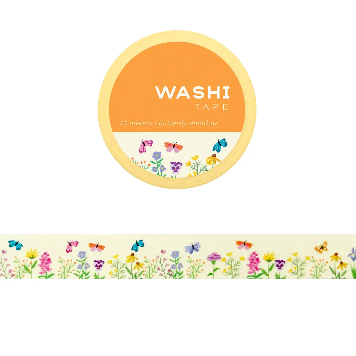 Girl of All Work Butterfly Meadow Washi Tape

These 15 mm wide rolls pack a punch with their striking designs and color, not to mention their eye-catching packaging makes them the perfect gift for all crafters and DIYers.

10 meters/ 15 mm per roll.
