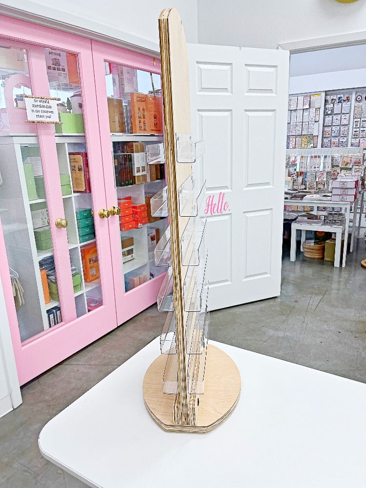 Double Sided Counter Spinner Rack Display for stickers and pins Little Craft Place
