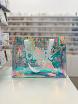 Iridescent Shopping Bag Blue - Little Craft Fest Exclusive