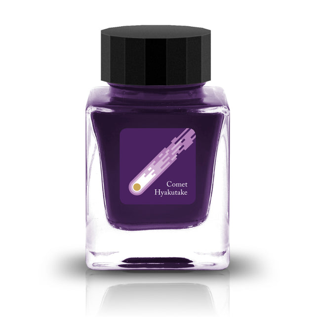 Comet Hyakutake Ink

The HASE Collection is in collaboration with HASE Glass Works (A Japan based glass studio) and is full of shimmering inks designed specifically for glass or dip pens. These inks are named after iconic comets due to their metallic nature.&nbsp;

RGB: 73, 27, 94

Purple
30ml

Glass Pen Only
