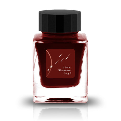 Comet Shoemaker-Levy 9&nbsp;Ink

The HASE Collection is in collaboration with HASE Glass Works (A Japan based glass studio) and is full of shimmering inks designed specifically for glass pens. These inks are named after iconic comets due to their metallic nature.&nbsp;

RGB: 96, 16, 12

Red
30ml

Grey Gold Metal
Glass Pen Only