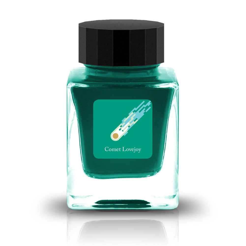 Comet Lovejoy Ink

The HASE Collection is in collaboration with HASE Glass Works (A Japan based glass studio) and is full of shimmering inks designed specifically for glass pens. These inks are named after iconic comets due to their metallic nature.&nbsp;

RGB: 0, 153, 124

Green
30ml

Rich Gold Metal
Glass Pen Only