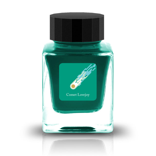 Comet Lovejoy Ink

The HASE Collection is in collaboration with HASE Glass Works (A Japan based glass studio) and is full of shimmering inks designed specifically for glass pens. These inks are named after iconic comets due to their metallic nature.&nbsp;

RGB: 0, 153, 124

Green
30ml

Rich Gold Metal
Glass Pen Only