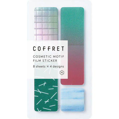 King Jim Coffret Cosmetic Motif Film Stickers Bar Forest Green