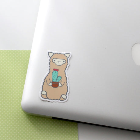 Last Chance! Cactus Alpaca Vinyl Sticker