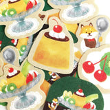 Cafe Moon Pudding Flake Sticker
