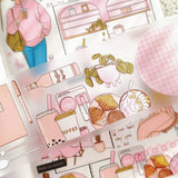 Rongrong Kiss Cut PET Tape - Cafe Time 3.0