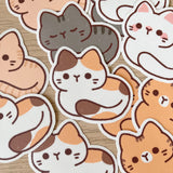 Cherry Rabbit - Cat Loafs Calico Cat Sticker