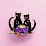 Pin de esmalte de gatos de caramelo: colección de Halloween 