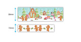 Cinta adhesiva decorativa navideña con diseño de caramelos, paquete de 2