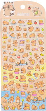 Capybara Leisure Spa Puffy Stickers